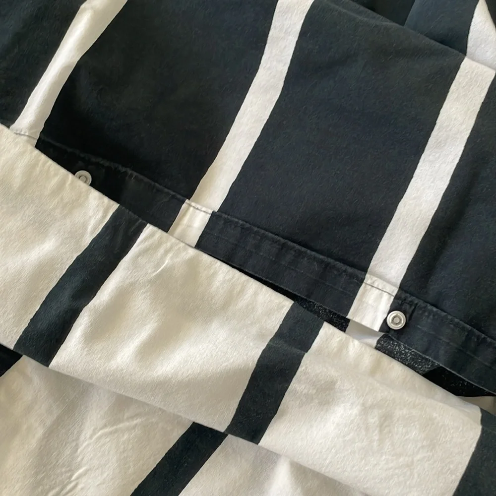 Queen size stripe comforter cover